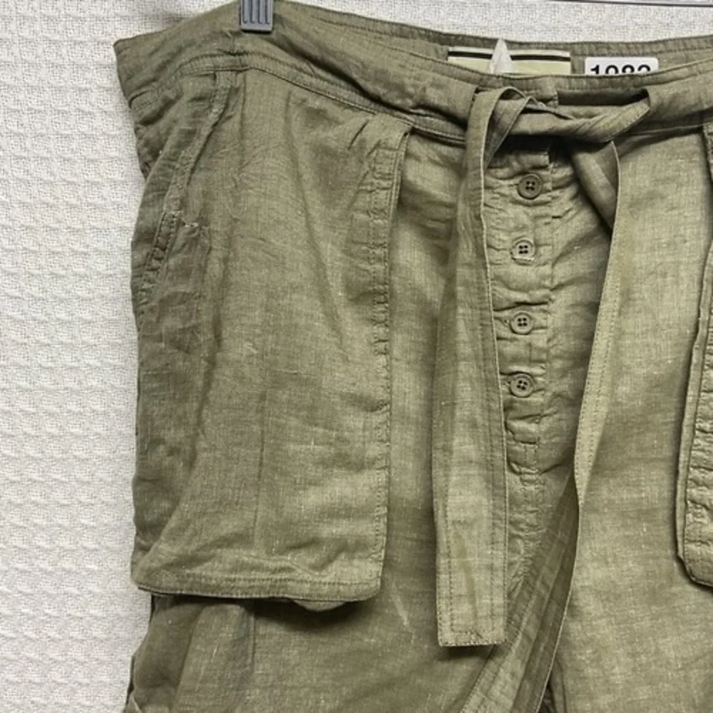 By Malene Birger Olive High Waisted Tie Belt Button Cargo‎ Shorts Women 38 China
